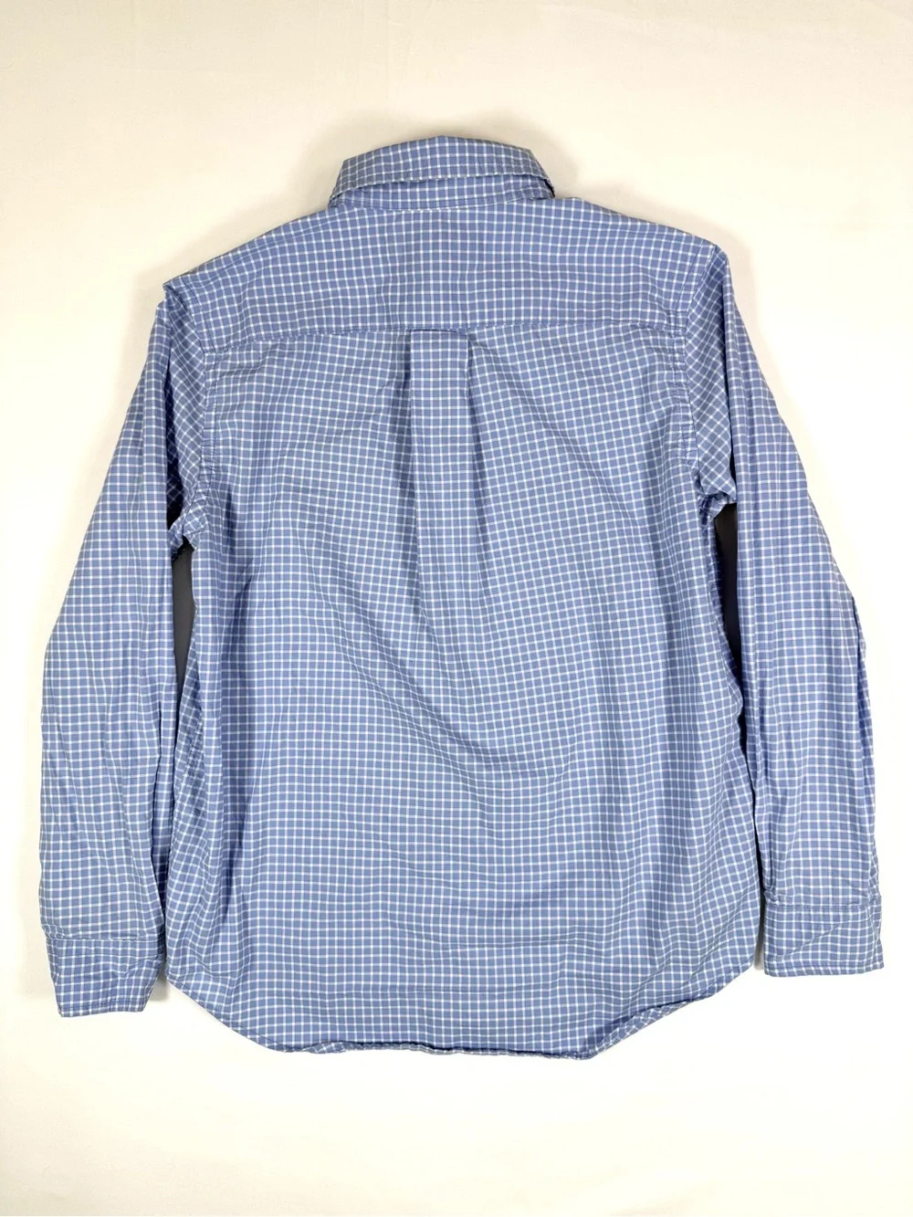 RALPH LAUREN Boys Blue Check‎ Button Down Shirt M 10-12 Preppy Classic Coastal